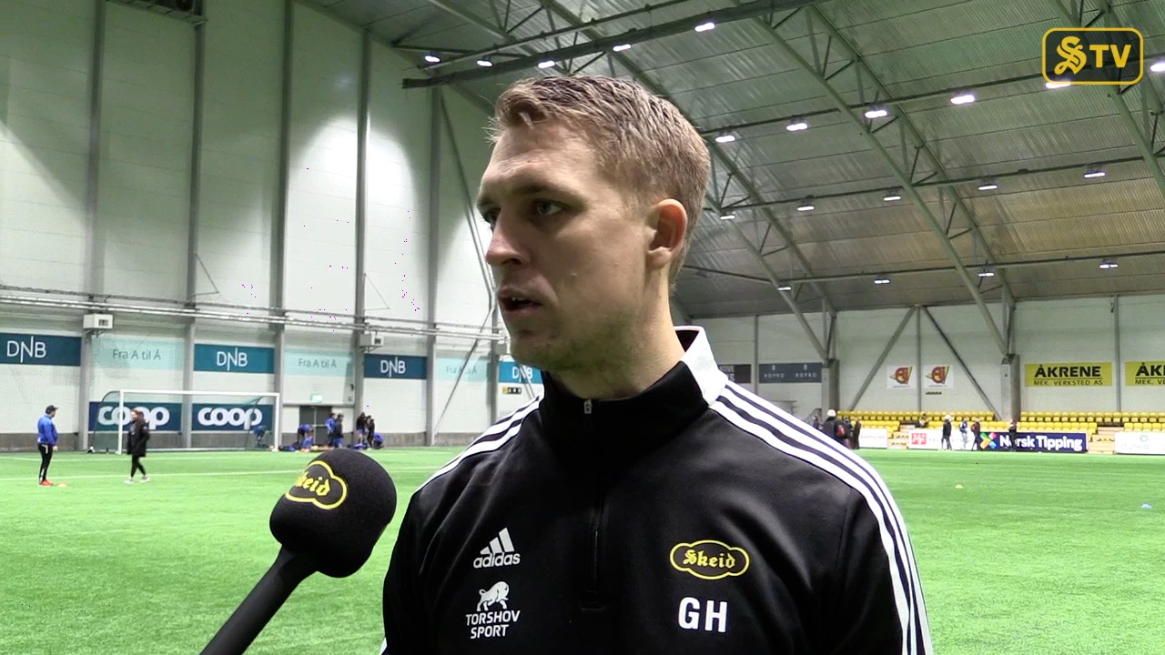 Intervju med Gard etter Skeid - KFUM i LSK-hallen.